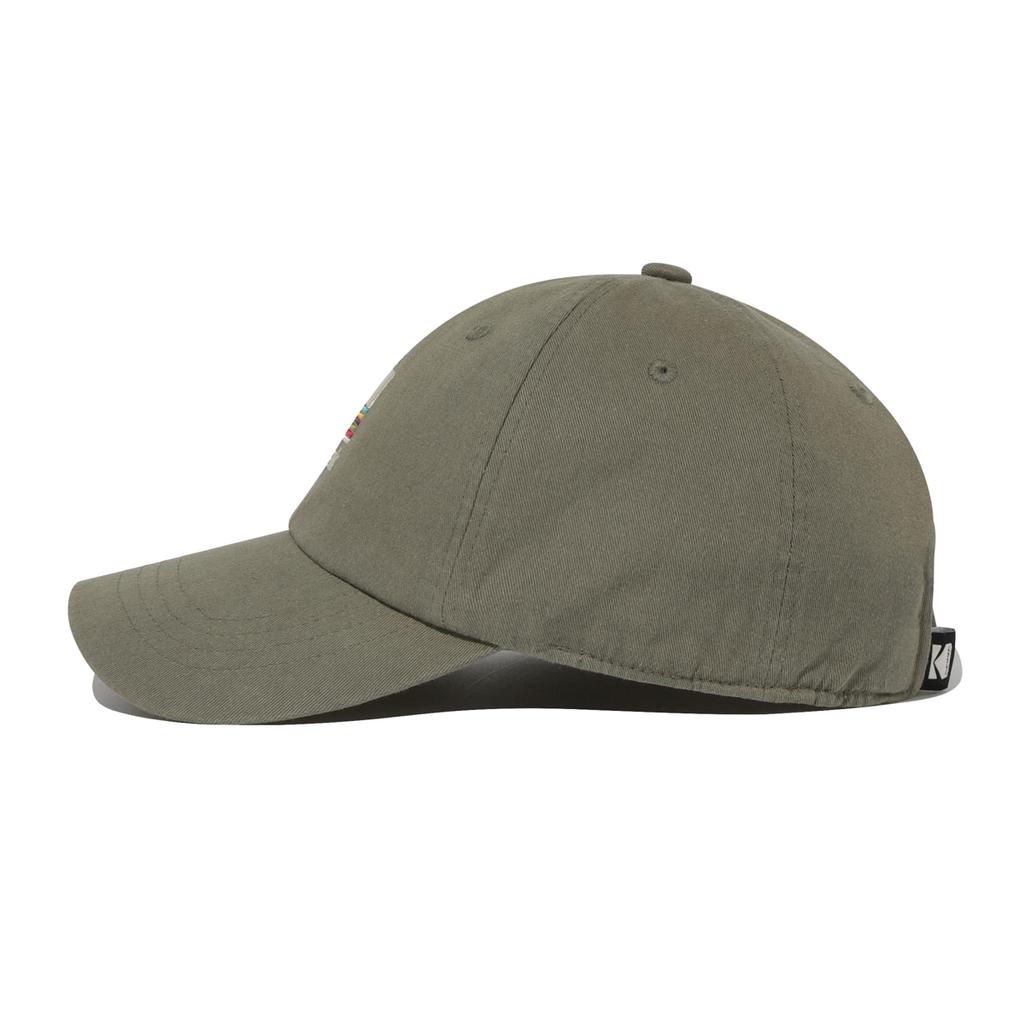 KODAK Signature Fit Rainbow Embroidered Ball Cap Khaki