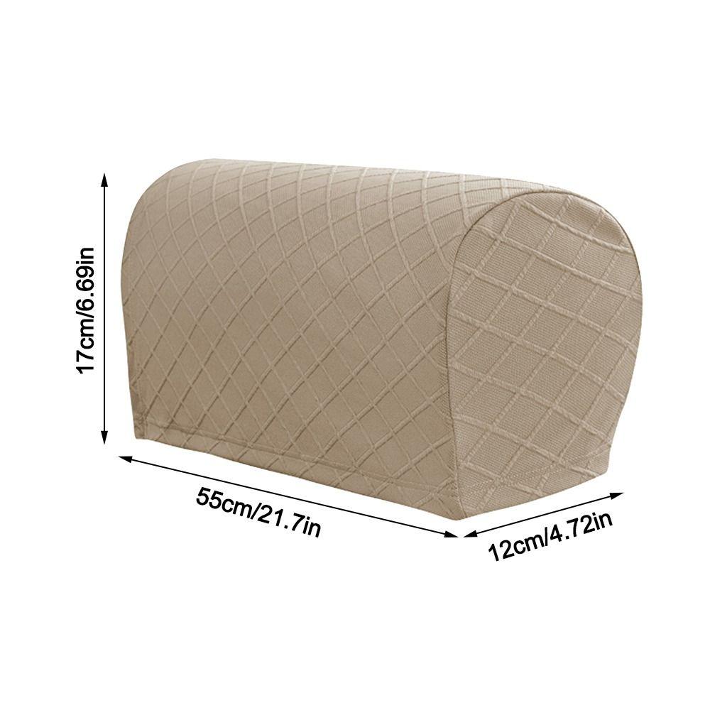 2PCS Home & Living Stretch Rhombus Armrest Covers Furniture Removable Sofa Cover Solid Stretchy Couch Arm Protector Sofa