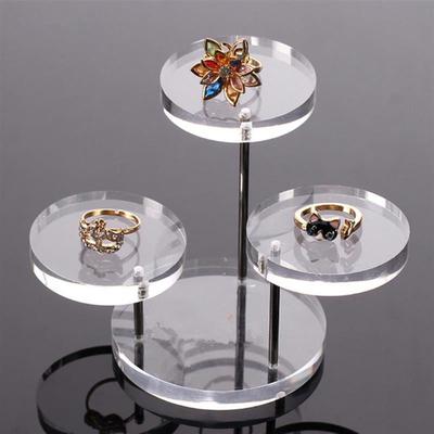Clear Acrylic Jewelry Necklace Rings Display Boxes Shop Organizer Jewelry Stand Exquisite Elegant Jewelry Display Home Decor