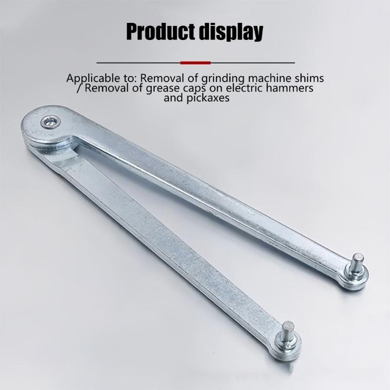 Multipurpose Angle Grinder Pin Wrench Pliers For 4mm Round Nuts Steel Construction Compact 0.15in Design