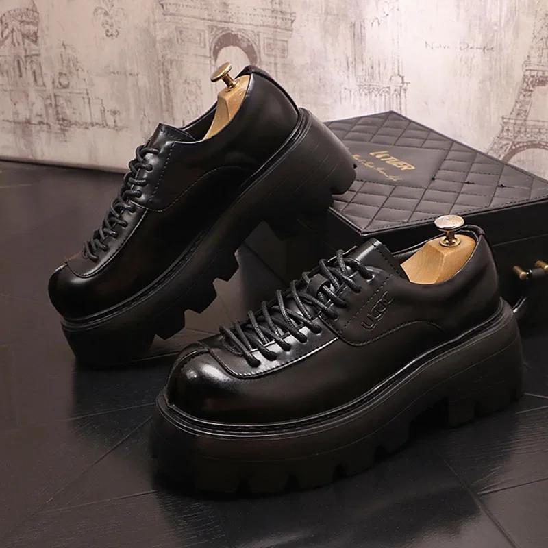 Men Sneakers Dress Shoes for Men Luxury Designer Male Platform Men Leather Man Shoes