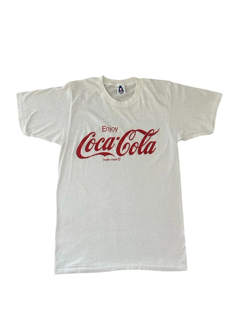 Vintage Coca Cola T Shirt Men’s Large Promo 90’s White USA