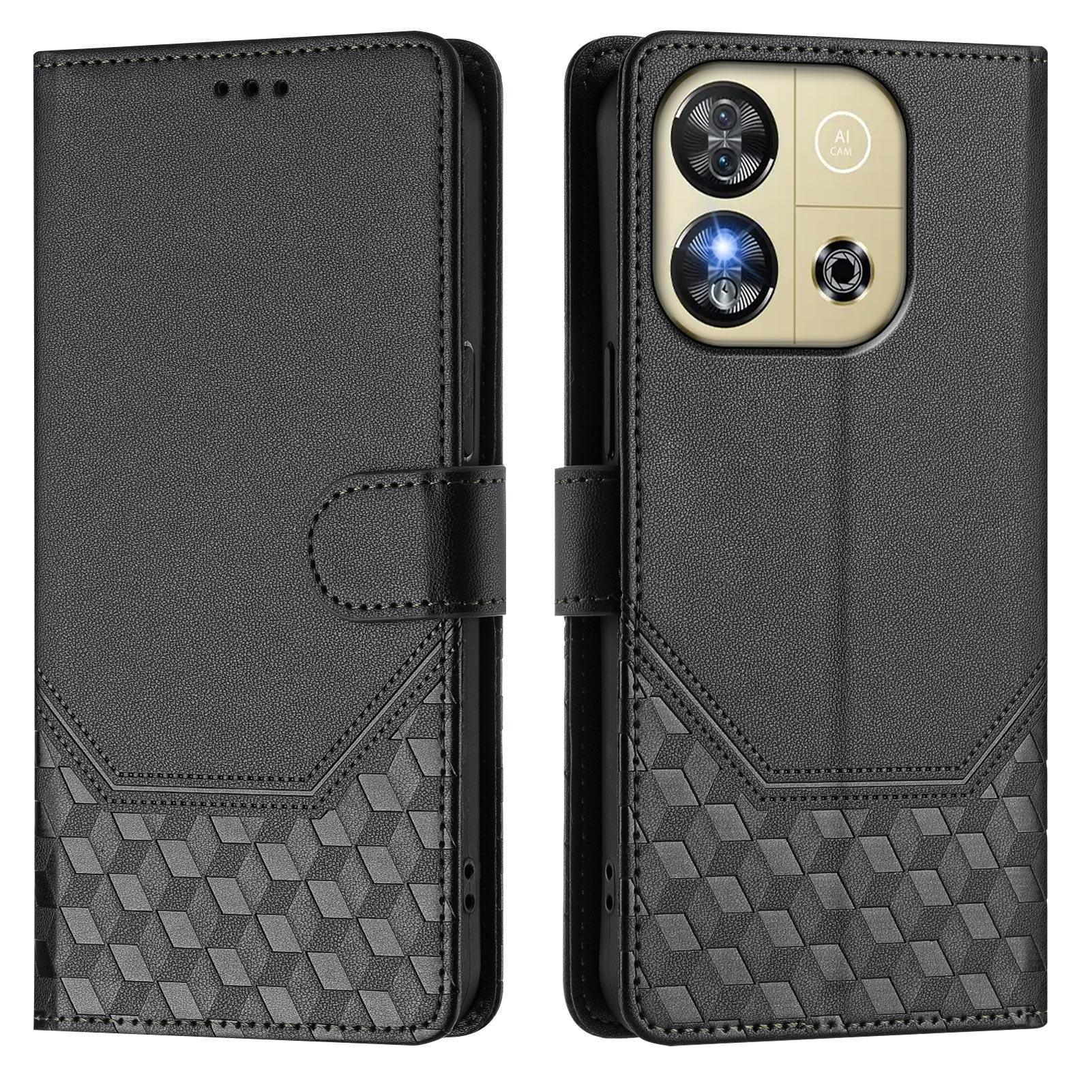 

Кожаный чехол-кошелек, прочный держатель для карт с блокировкой RFID, противоударный защитный чехол-книжка с откидной подставкой для Oukitel C58/C58 Pro/C57S/C57/C57 Pro/C53/C50/C38 Qukitel C57S/C57 Pro/C57 чёрный