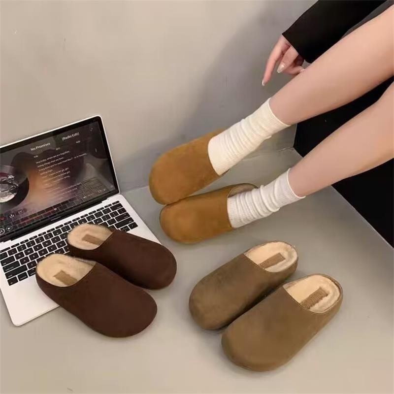 Scarpe Retro, Scarpe a Copriscarpe con Suola Spessa, Nuovo Stile, Pantofole alla Moda e Versatili da Indossare in un Attimo per Donna