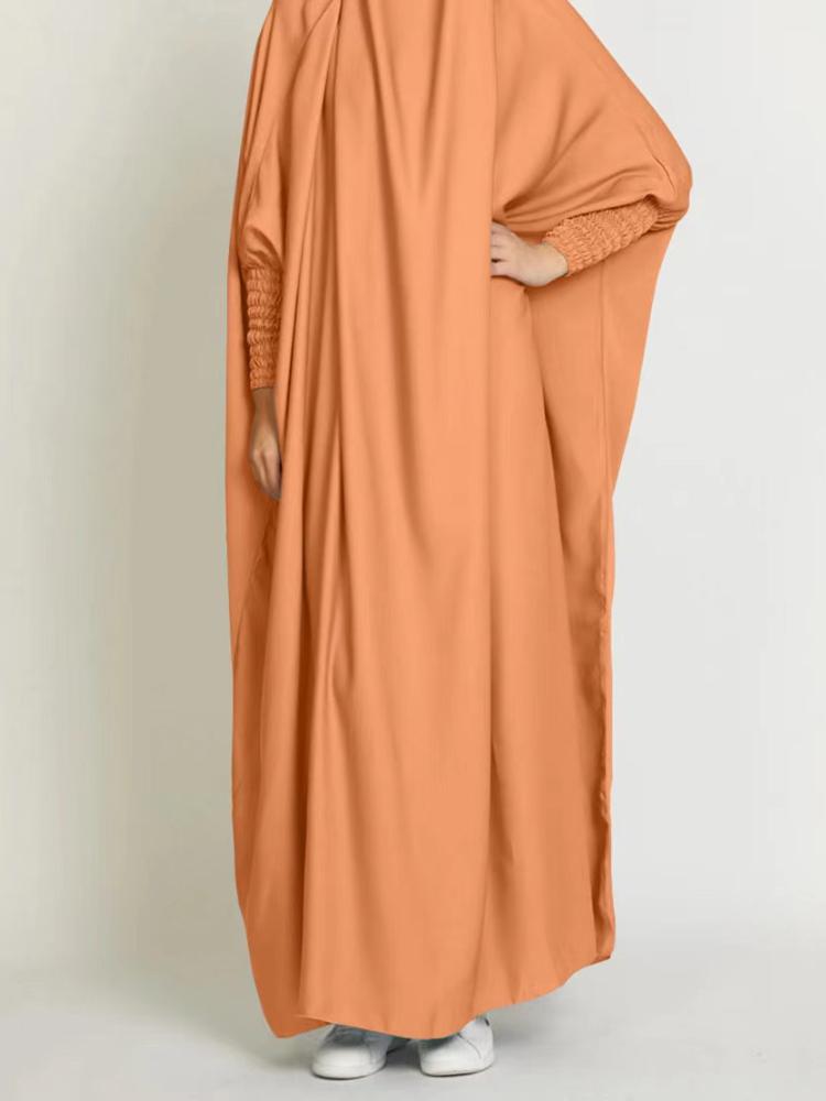 Designer Vintage Solid Loose Long Sleeve Dress Women Elegant Casual Natural Ruffle One Piece Dresses Female National Wind Hooded Blouse Clothing