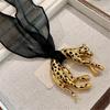 Edgy Leopard Charm Necklace With Sustainable Coating Lightweight Alloy Jewelry For Men Women Gothic Style Accessories