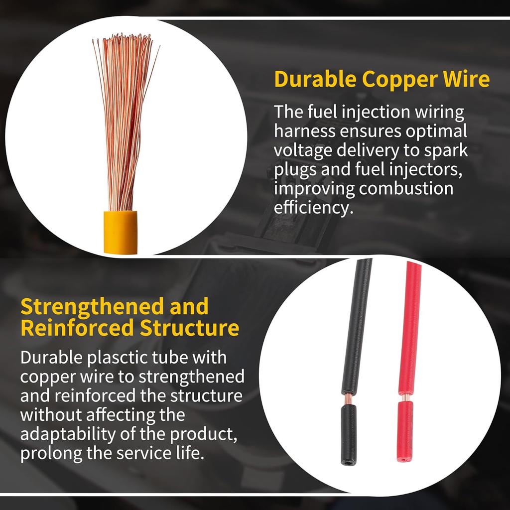 2pcs Ignition Coil Connector Plug for Hyundai Accent 1.6L 12-20 for Hyundai Elantra 1.8L 11-16 for Hyundai Tucson 2.0L 14-20 No.PT2910/S2928 Wiring