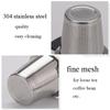 Rostfritt stål 1 st för tekanna, tekoppfilter dubbla handtag löst te teverktyg te-sil te-sil kaffedroppare