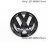 BHMTQ1 ABS Car Front Radiator Grille Badge Cover Rear Trunk Lid Sticker For VW Polo 2011-2013-2014-2018 POLO Glossy Black Logo