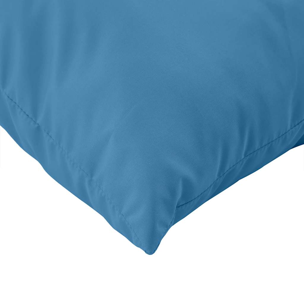 2 Piece Pallet Cushions Melange Blue Fabric