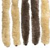 Insect Screen Door Curtain Chenille Dark Brown and Beige
