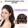 Synthetic Rhinestones Twist Braided Hairband Elegant Fishbone Braids Hair Bands  for Lazy Girls