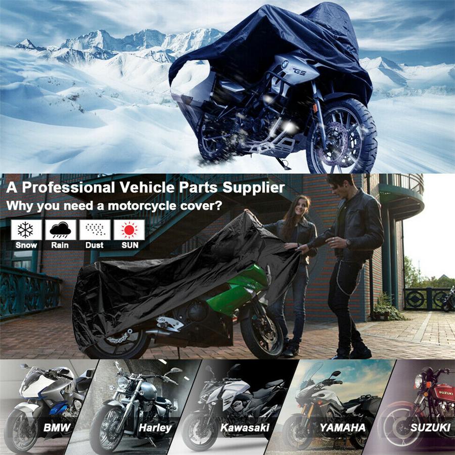 Product: XXXXL Motorcycle Cover Rain Dust Waterproof Protector Outdoor Black Color