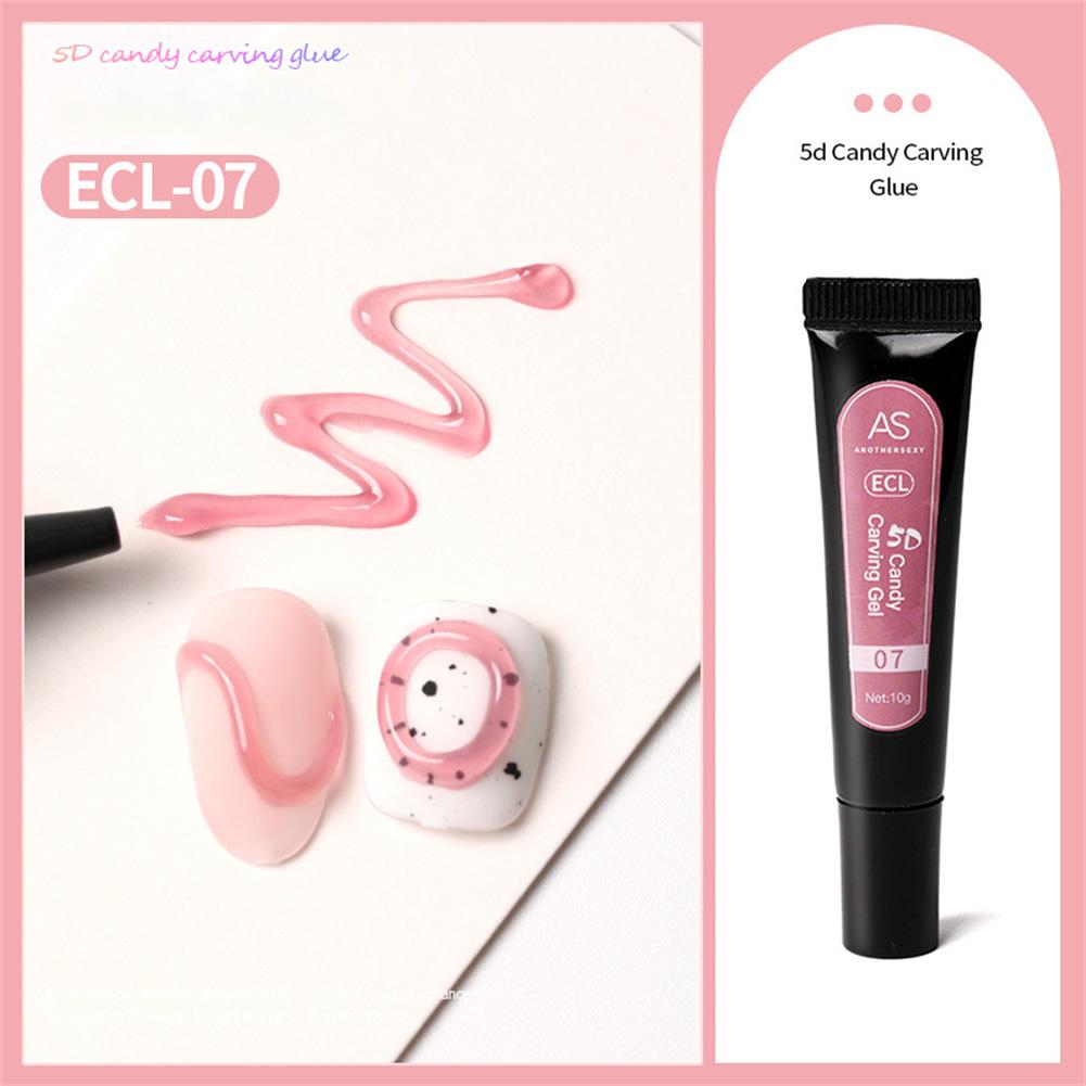 5D Hose Candy Macaron Jelly Gel Nail Gel Polish Solid Color Disposable Nail Gel DIY Nail Art Gel Manicure 10ml