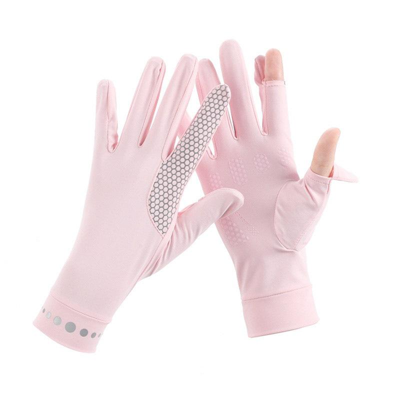 Herren und Damen Dehnbare Eis-Seide UV-Schutz Handschuhe, Touchscreen Atmungsaktive Sommerhandschuhe, Rutschfeste Handschuhe für Fahren Radfahren