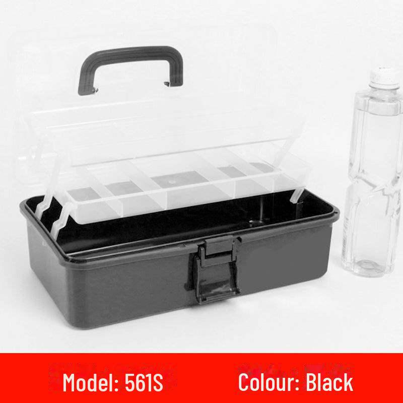 Large Capacity 3-Layer Transparent Art Tool & Pencil Storage Box