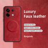 For Redmi Note13 Pro 13 ProPlus PU Leather Magnetic Ring Soft Edge Anti-Drop Anti-Fingerprint Phone Case