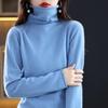 Autumn/Winter 100% Wool Slim-Fit High Neck Knit Sweater