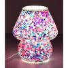 Mushroom Shaped Mosaic Glass Lamp for Home/Office/Festival Decoration (Bulb Not Included)