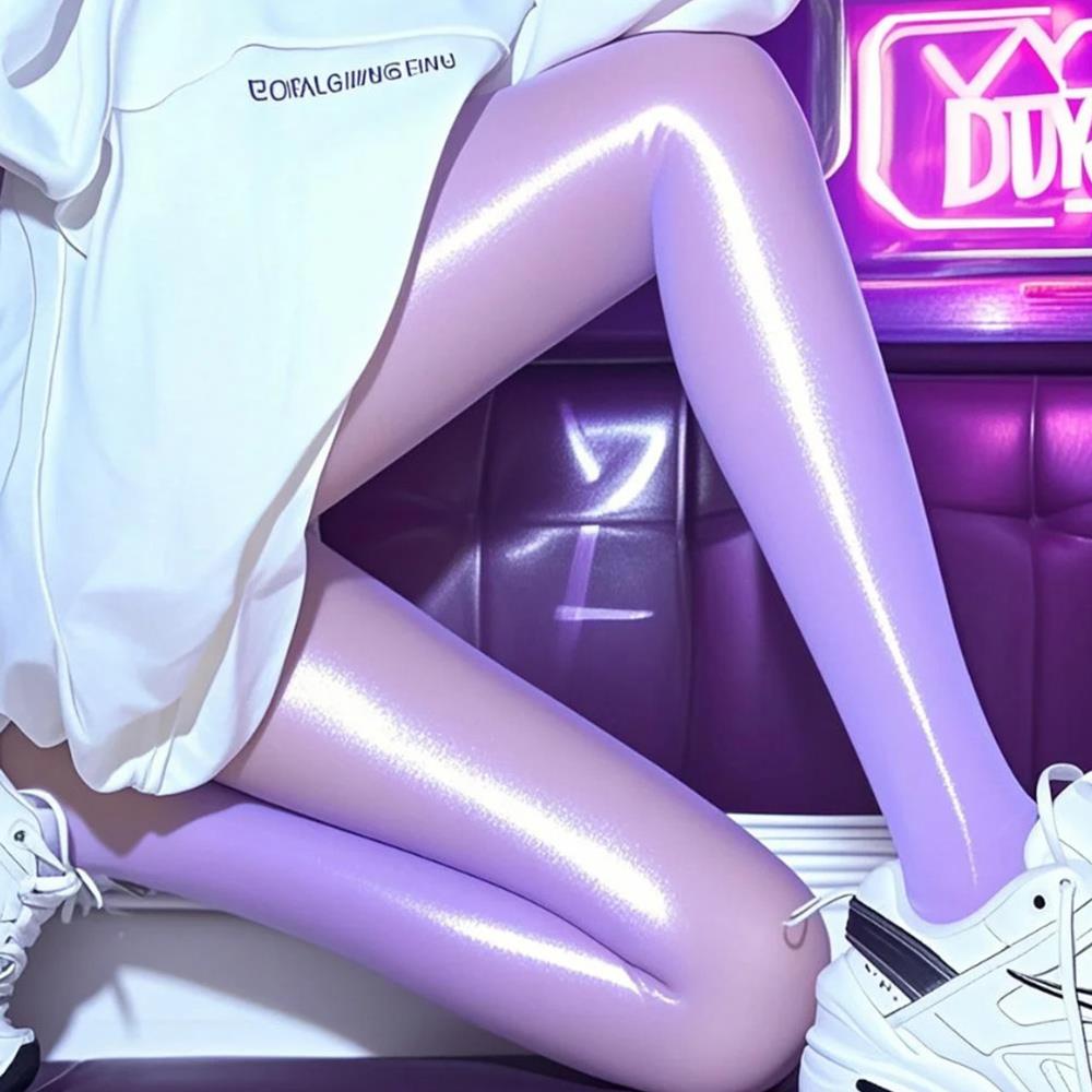 Glänzende Bunte Leggings Transparente Elastische Lange Röhrensocken Sexy Glänzende Socken Damen Strumpfhosen Strümpfe Mädchen Strumpfhosen Strümpfe