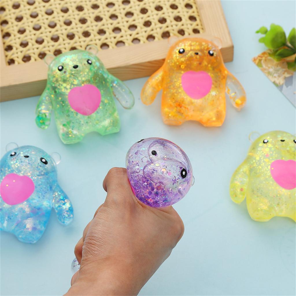 Cute Bear Stress Relief Toy For Adults, A Therapeutic Gift(Random Color).