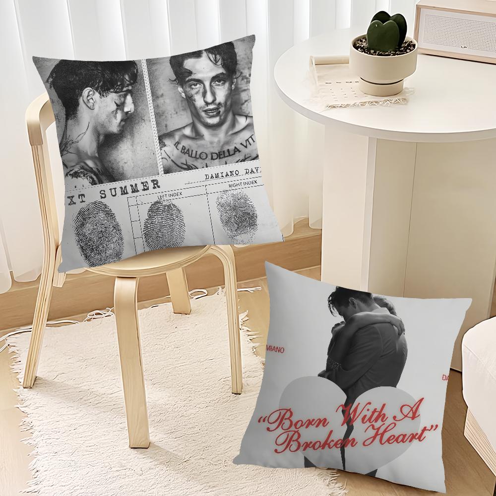 Sänger D-Damiano David mit gebrochenem Herzen geboren Wohnzimmer Kopfteil Schlafzimmer Büro Kissen Kissen Sofa Nickerchen Kissenbezug