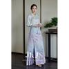 JK&JS Modern Hanfu Style Blouse & Skirt