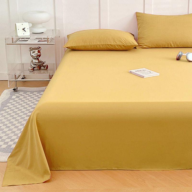 Solid Color Simple Bed Sheet Thickened For Single Double Dorm Home