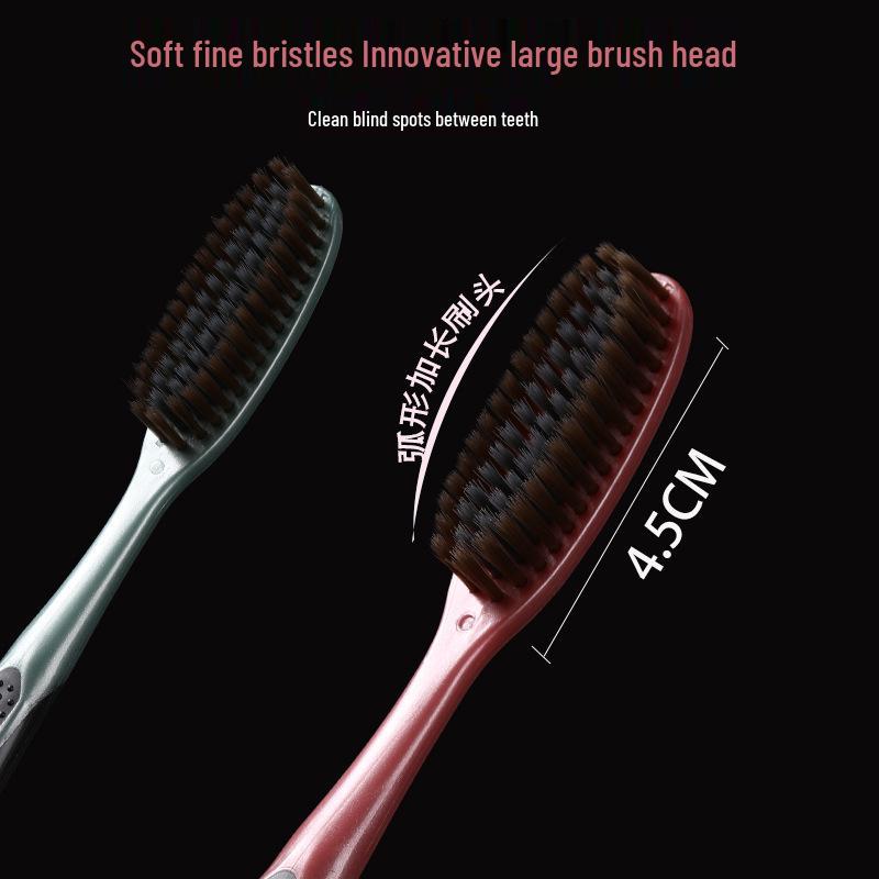 Innovative Large Head Soft Bristle Toothbrush: High-Efficiency, Fine Filaments, Stylish Design, Ideal for Home Use