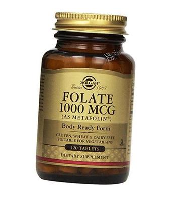Folate, Metafolin, Folate 1000, 120tab (36313094)