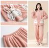 IDOHEMO Long Sleeve Fleece Pajamas with Perfect for and Size XL Women's Blanket, Spring, Autumn, Winter, Pink,