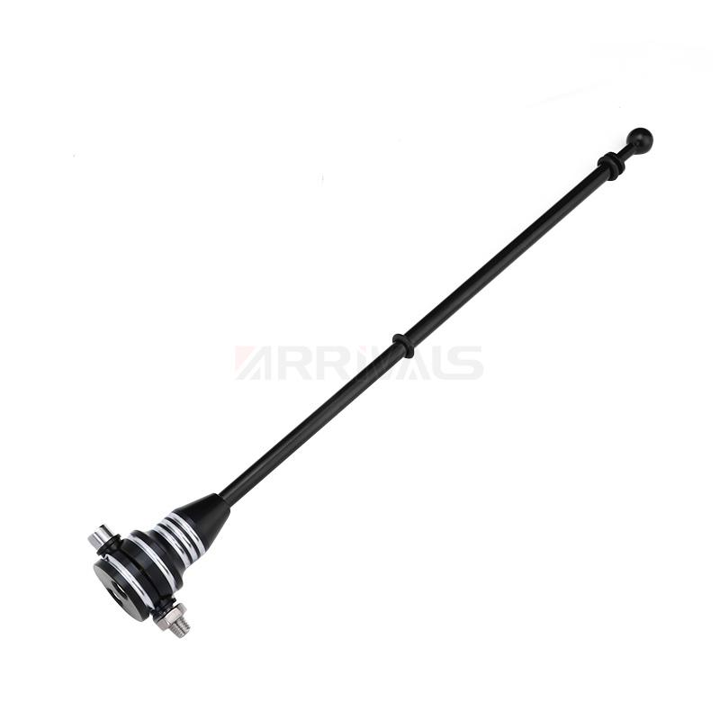 Motorrad-Flaggenmasthalterung, Gepäckträger, Flaggenregal mit verstellbarer Basis für Harley Sportster XL883 Touring FLHT Road King Glide