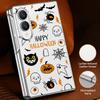Halloween Ghost Pumpkin Case For Samsung Galaxy Z Fold 8 Ultra 7 6 5 4 Z Fold8 Fold7 Fold6 Fold5 Luxury Plating Leather Skin Phone Cover