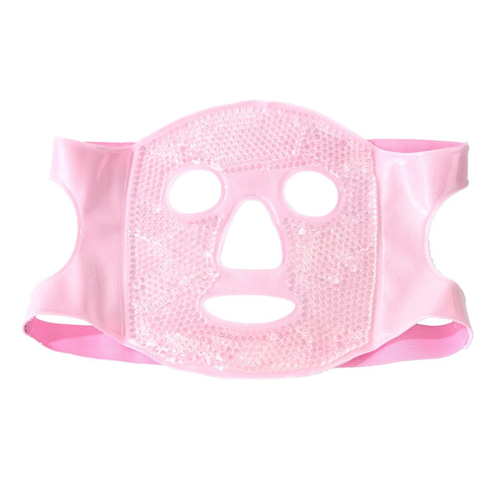 Portable Ice Face Mask Reusable Cold Compress Ice Pack Flexible Puffy Eyes Face Relief Cooling Mask Gel Face Mask for Hot And Cold Therapy