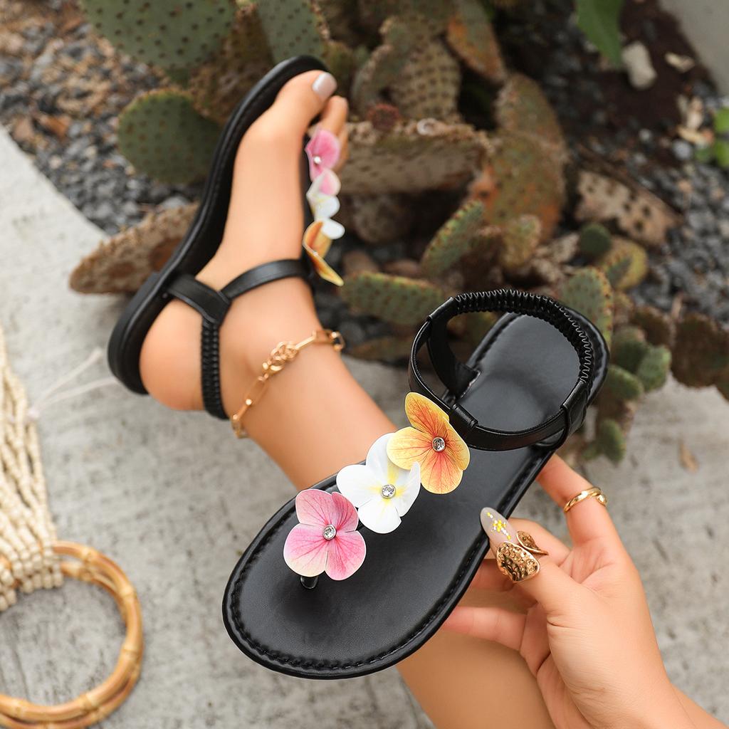 Women Sandals Summer New  Bohemian Sandals Women Lightweight Flat Open-toed Beach Shoes Non-slip Wear Designer Women Shoes