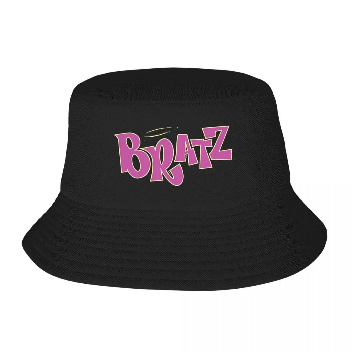 

Милая маска с логотипом Bratz, панама-ведро, детская, боб, для улицы, крутая, рыбацкая, для лета, пляжа, рыбалки, унисекс, кепки One Size