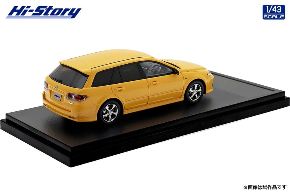 Inter Allied Hi Story 1/43 Scale Mazda Atenza Sports Wagon 23S (2004) Canary Yellow Mica Finished Model HS490YE