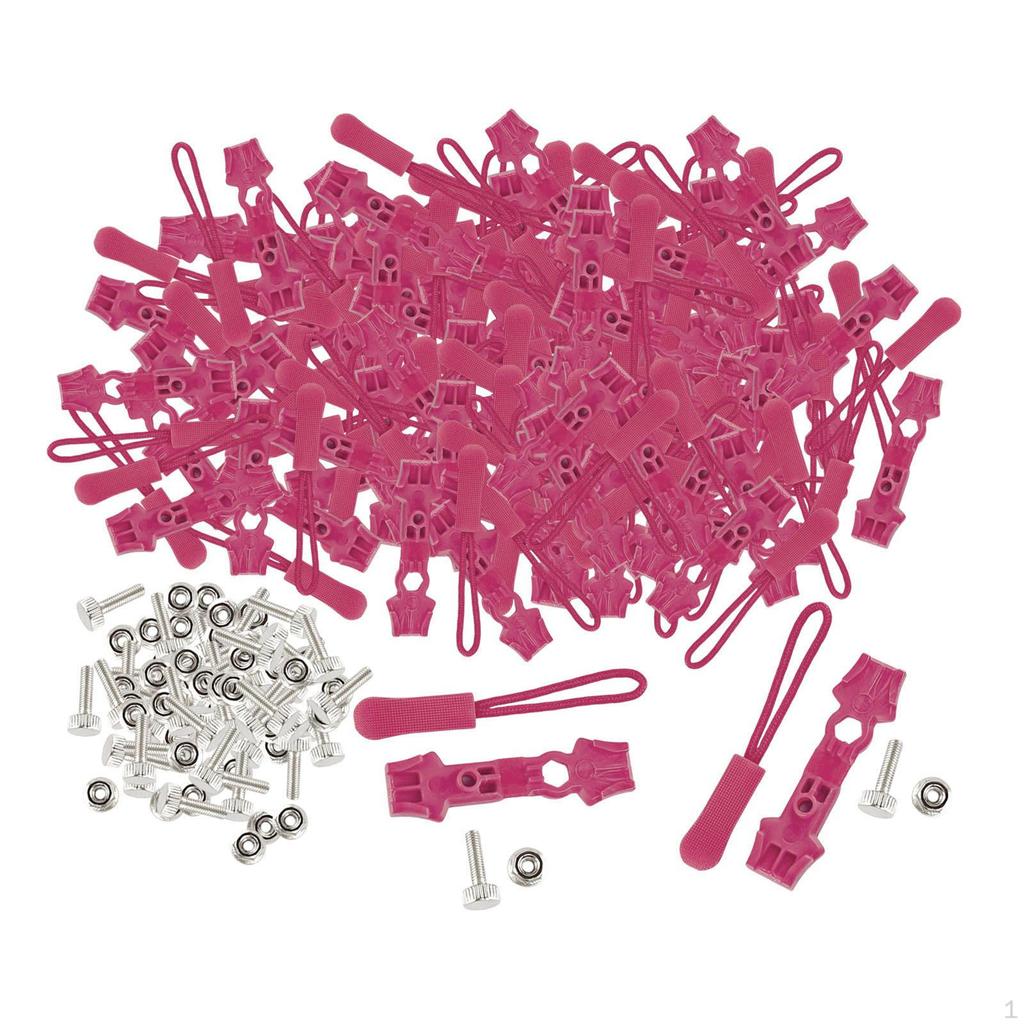 200 Pieces Jacket Zippers Zipper Repair Kit Backpack Replacement Pulls Zip Heads Reusable