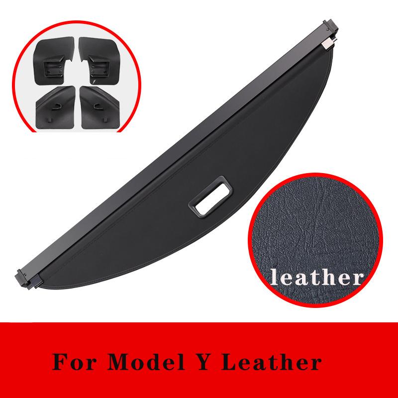 Trunk Cargo Cover For Tesla Model YSecurity Shield Rear Luggage Carrier Curtain Retractable Partition Privacy Car Interior