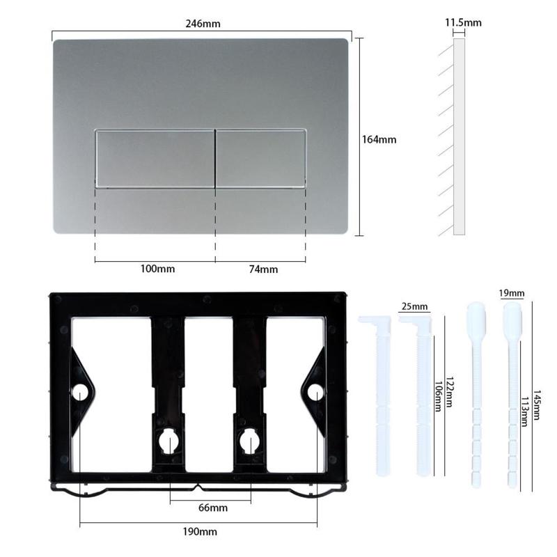 עבור Geberi Sigmaup300 Up320 מיכל מים נסתר פנל מיכל מוסתר לוח לחיצה שטוח אביזרים למיכל אמבטיה