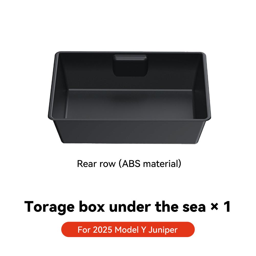 YZ Under Seat Storage Box Felt cloth ABS Compatible for Tesla Model Y 2025-2025 for Driver Passenger Seat