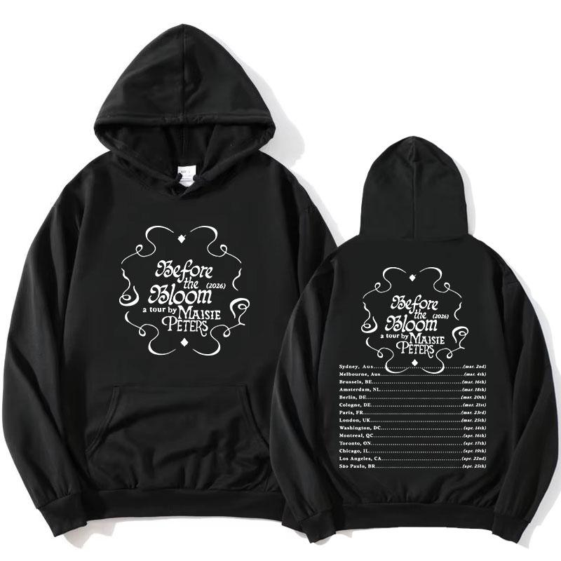 Maisie Peters Florescence Tour 2026 Hoodies Long Sleeve Fleece Hooded Sweatshirts Design Graphic Printing Merch Sudaderas Female XS