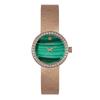 Gaigeo Ge1246Rg Women'S Diamond Natural Malachite Mesh Watch