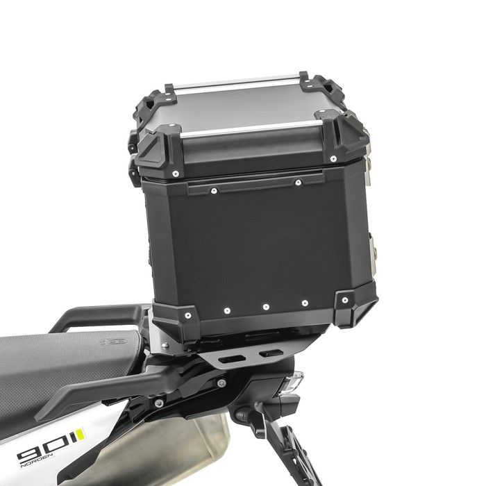 Set Top Case + Support - Husqvarna Norden 901 21-25 - Aluminium durable - 45 litres - Fixation rapide