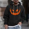 Halloween Kürbis Farbe Kapuzenpullover Für Männer Kleidung Streetwear Trend Festival Outdoor Persönlichkeit Kapuzenmantel Halloween Cosplay