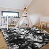 Large Area Rugs for Living Room Super Soft Fluffy Modern Bedroom Rug, Tie-Dyed Indoor Shag Fuzzy Carpets for Girls Kids Nursery Room Home Decor