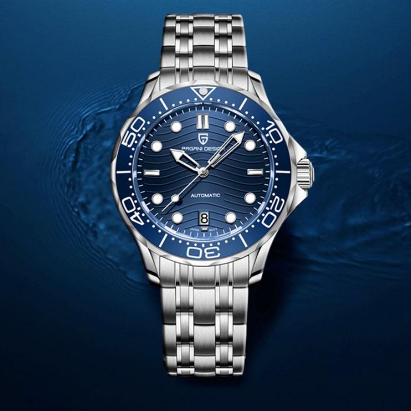 PAGANI DESIGN New Mechanical Luminous Ceramic Bezel Men Watch Luxury 316 All Steel Watch AR Sapphire Diving Japan Movt Man watch