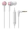 Audio-Technica ATH-CKR30iS PK Kabelgebundene Kopfhörer mit Fernbedienung und Mikrofon für Smartphones, In-Ear-Typ, SoundReality, Pink