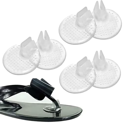 

Накладки на носки Morices, Стельки для сандалий (Набор из 6 штук, 3 пары) - Защищает пальцы ног, предотвращает скольжение обуви, амортизация, прозрачный, для гэта