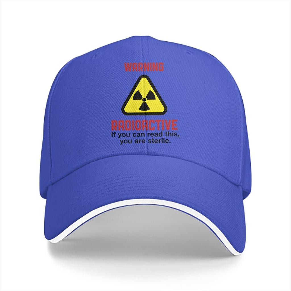 Caution Radioactive Baseball Cap Unisex Hats Women Visor Protection Snapback Radiation Symbol Caps